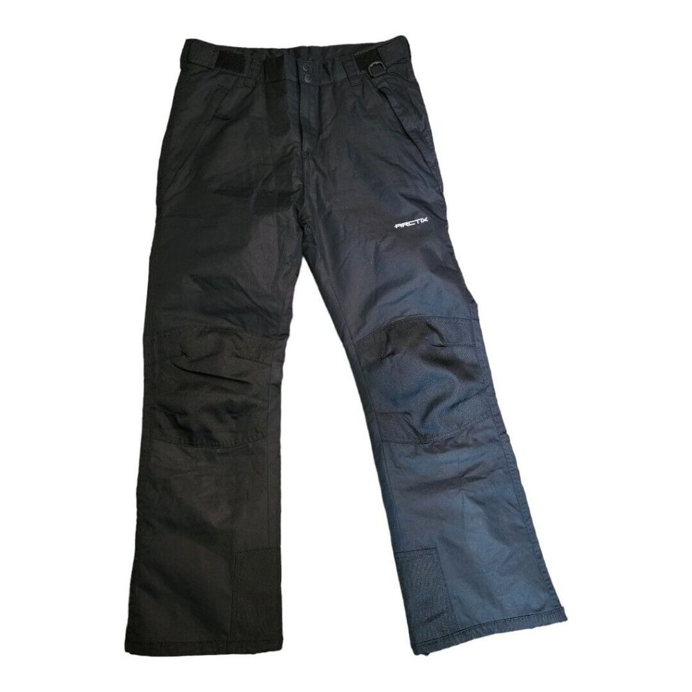 Arctix Snow Ski Pants Black Reinforced Knee‎ Adjustable Waist Unisex Youth Sz XL